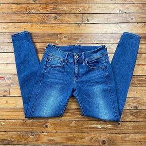 Raw G-Star jeans Lynn mid rise skinny strechy denim size 28